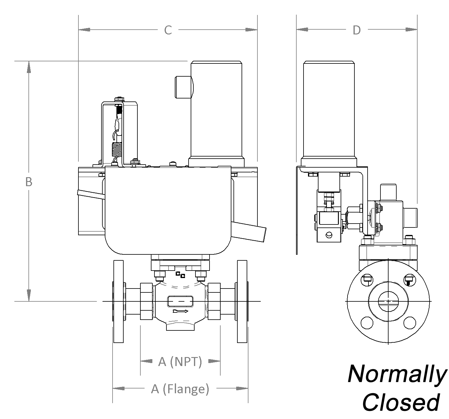 Two-Way ER Series Rotary Solenoid Valves