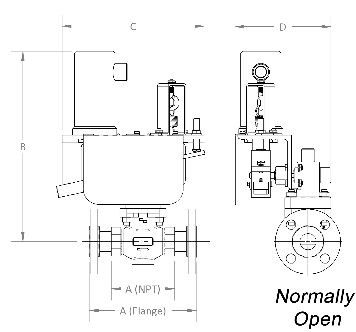 Two-Way ER Series Fast Acting Rotary Solenoid Valve