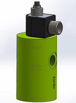 High Pressure Solenoid Valve – EH50 Rendering