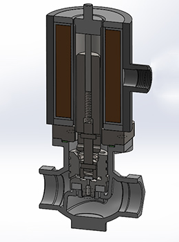 High Pressure Solenoid Valve – EP70 Rendering