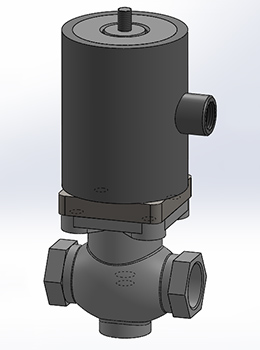 High Pressure Solenoid Valve – EP70 Section Rendering