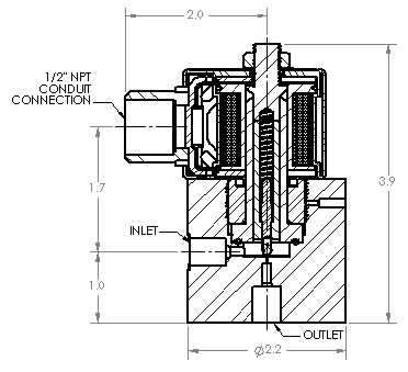 EX30 Normally Closed Valve